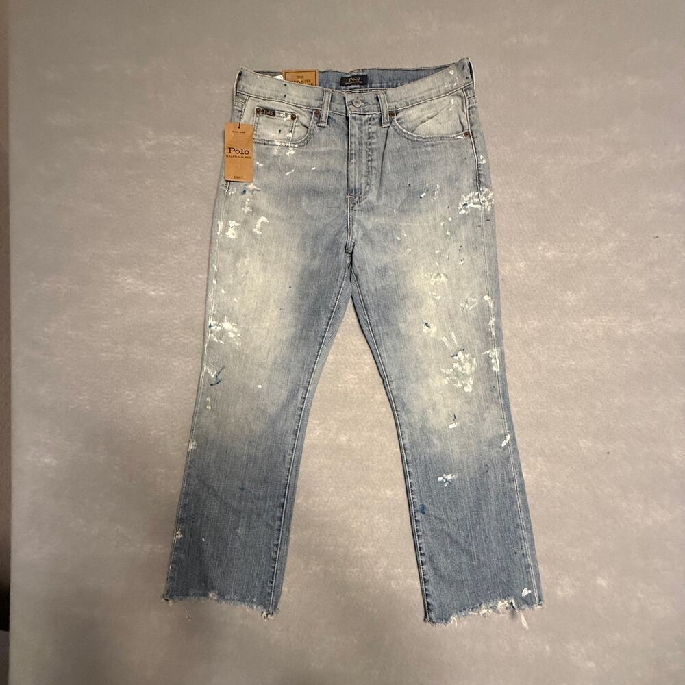 NWT Polo Ralph Lauren The Christie Kick Flare Crop womens jeans SEE MEASUREMENTS